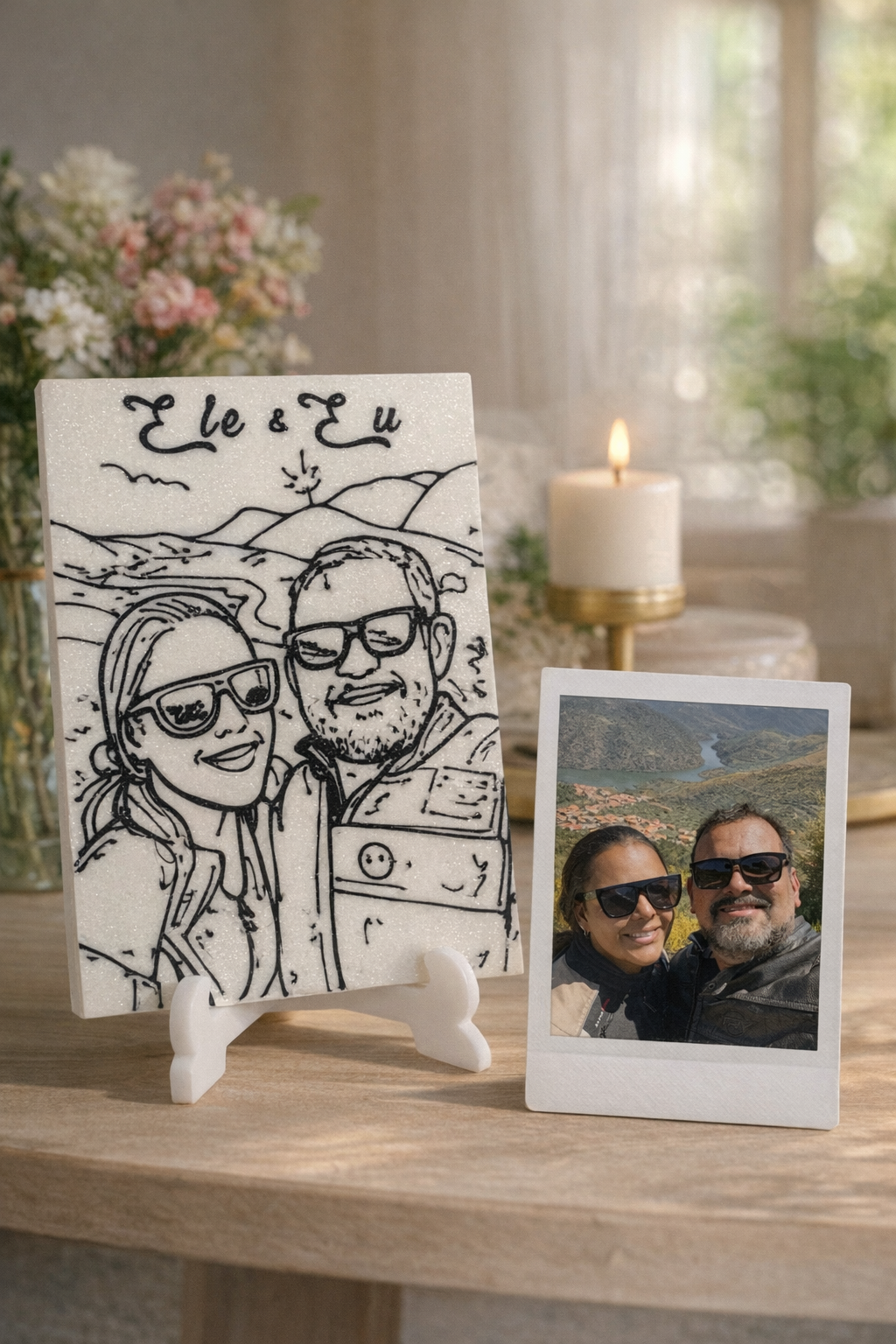 Placa decorativa de arte fina personalizada
