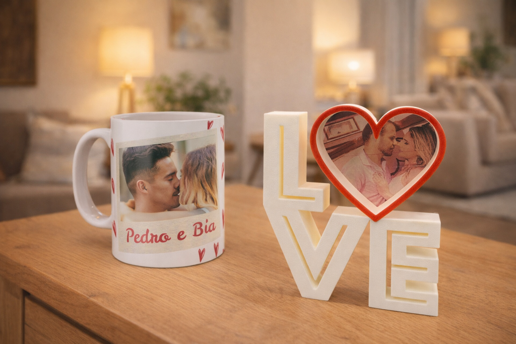 Pack Caneca + Porta retrato personalizado