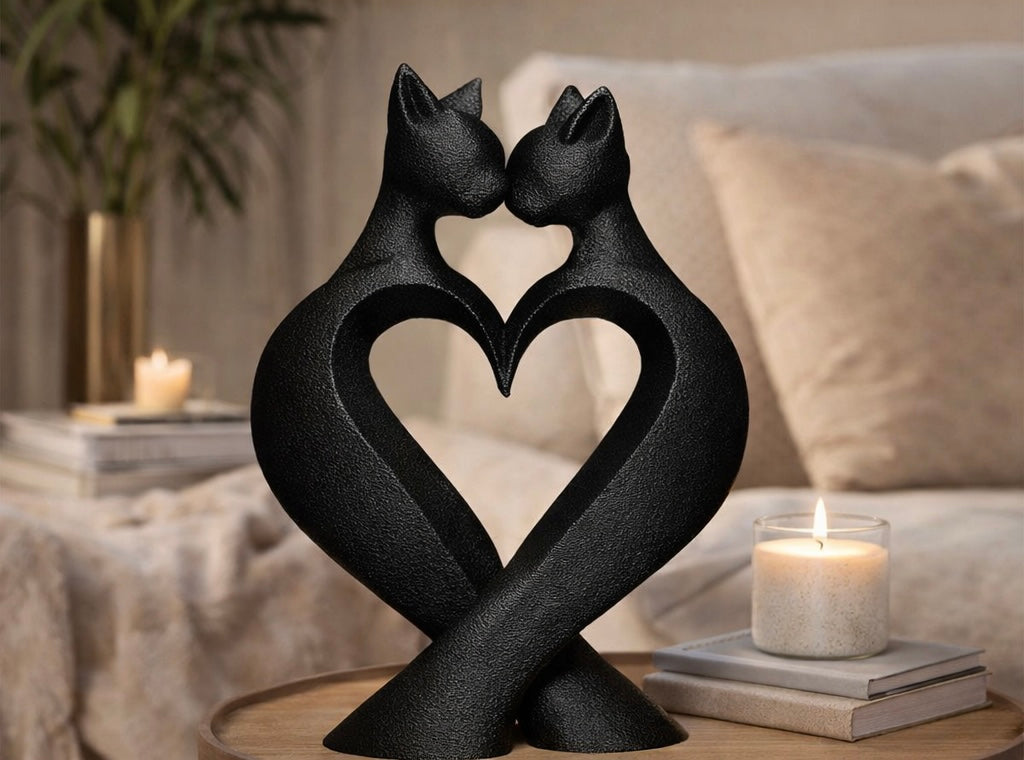 Peça decorativa Love Cat
