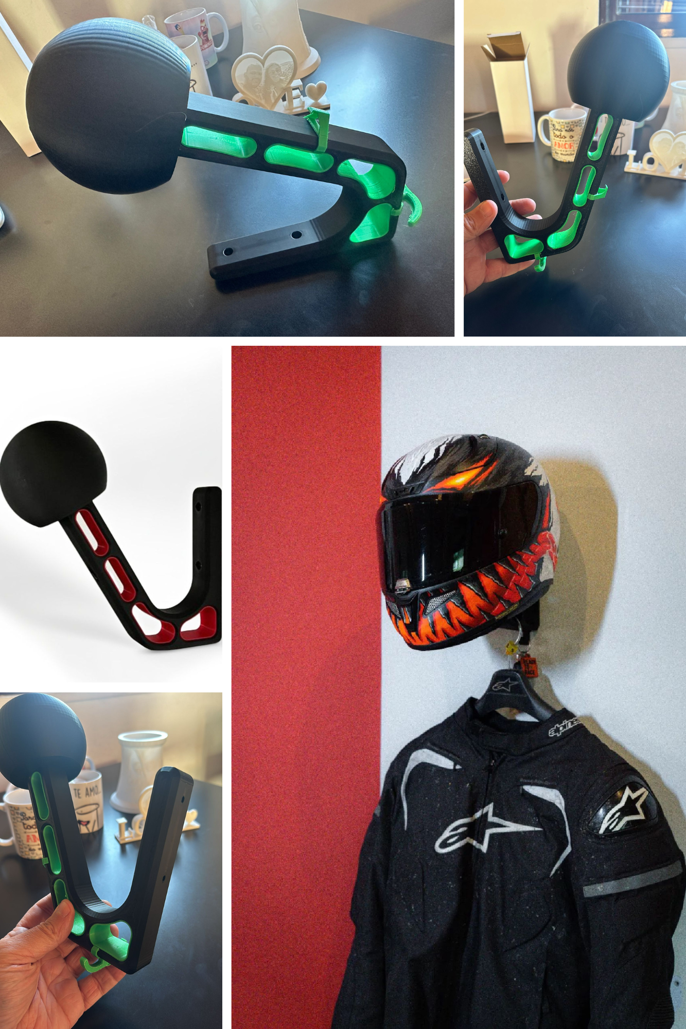 Suporte da parede para capacete