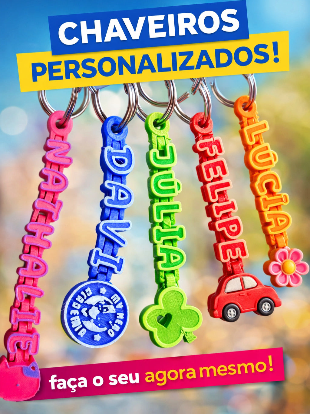 Chaveiro articulado personalizado