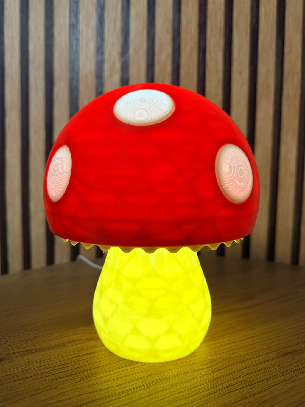 Candeeiro Cogumelo com luz Led