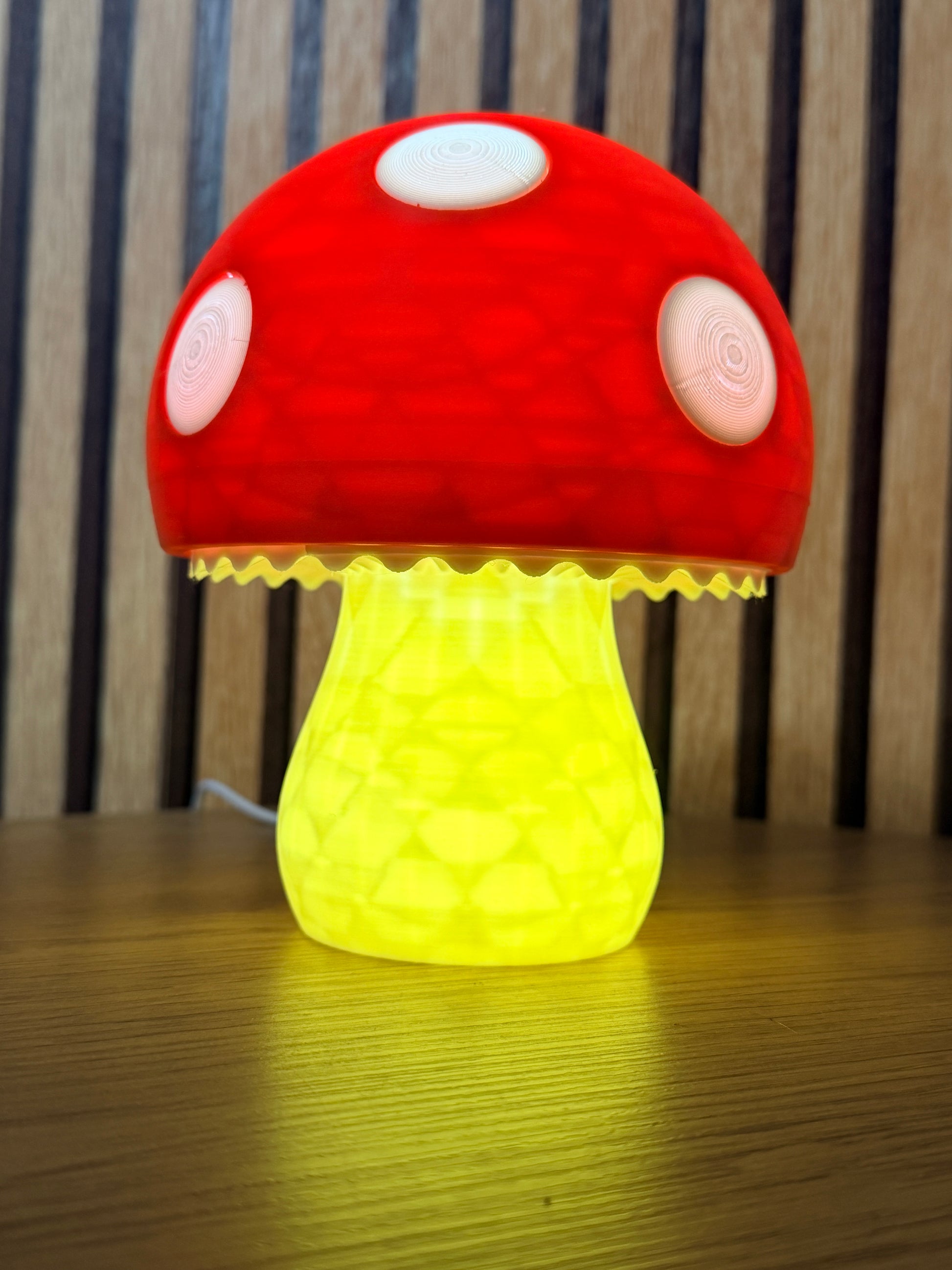 Candeeiro Cogumelo com luz Led