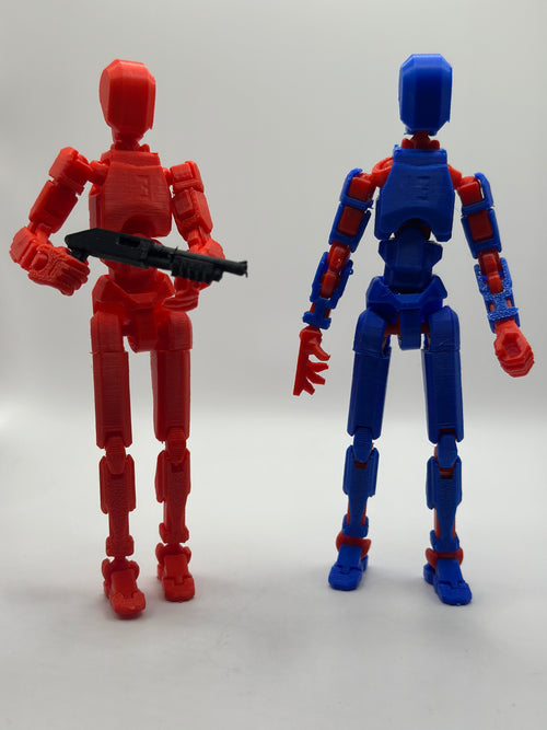 Boneco articulado + Armas