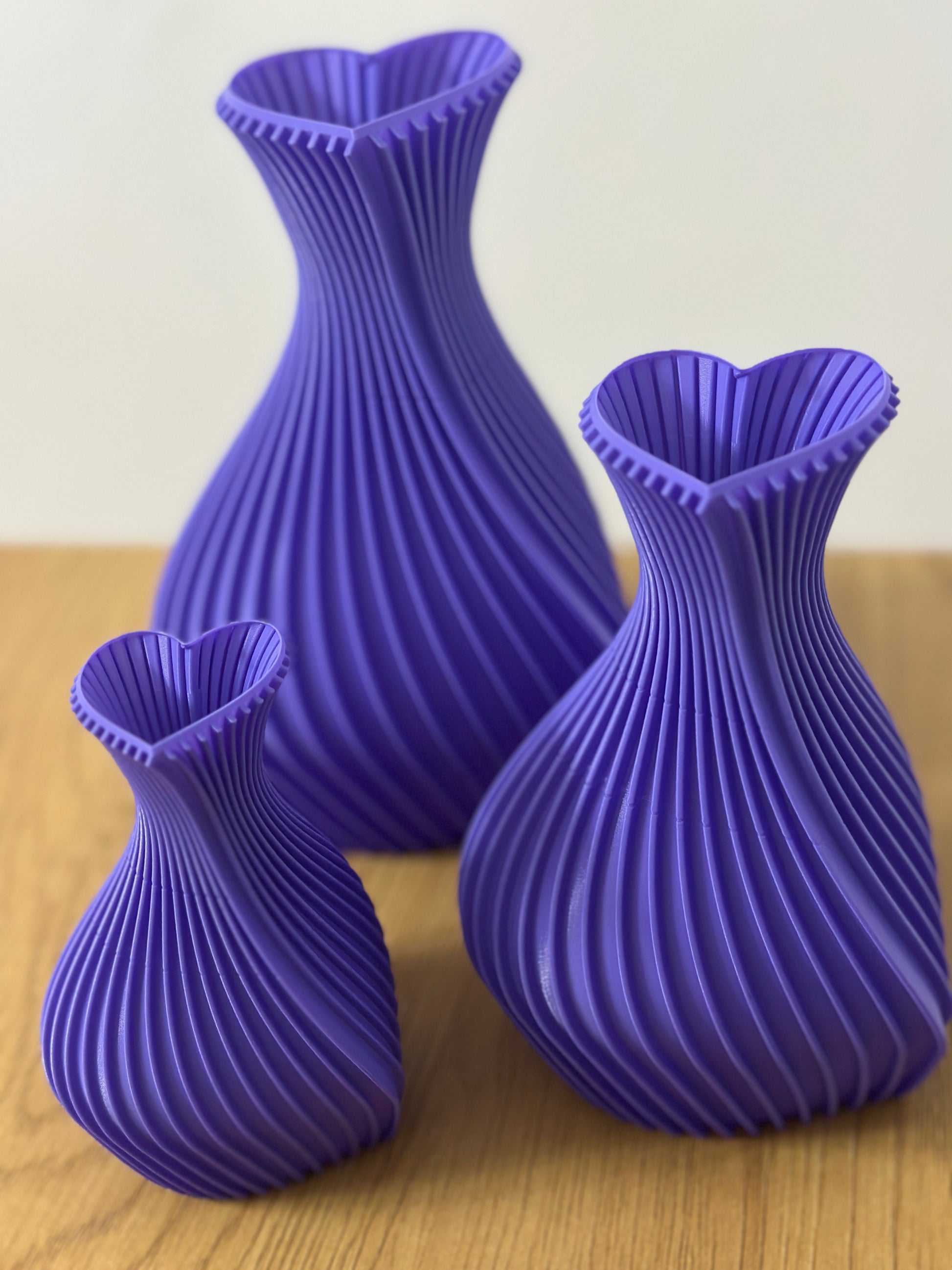Conjunto de Vasos decorativos - Corações
