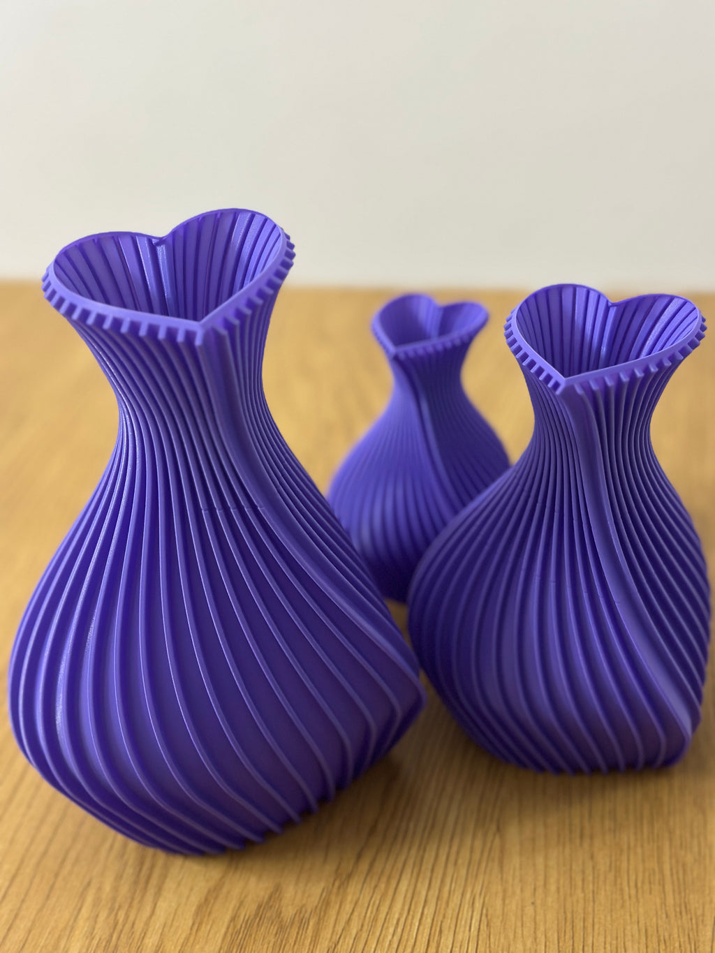 Conjunto de Vasos decorativos - Corações