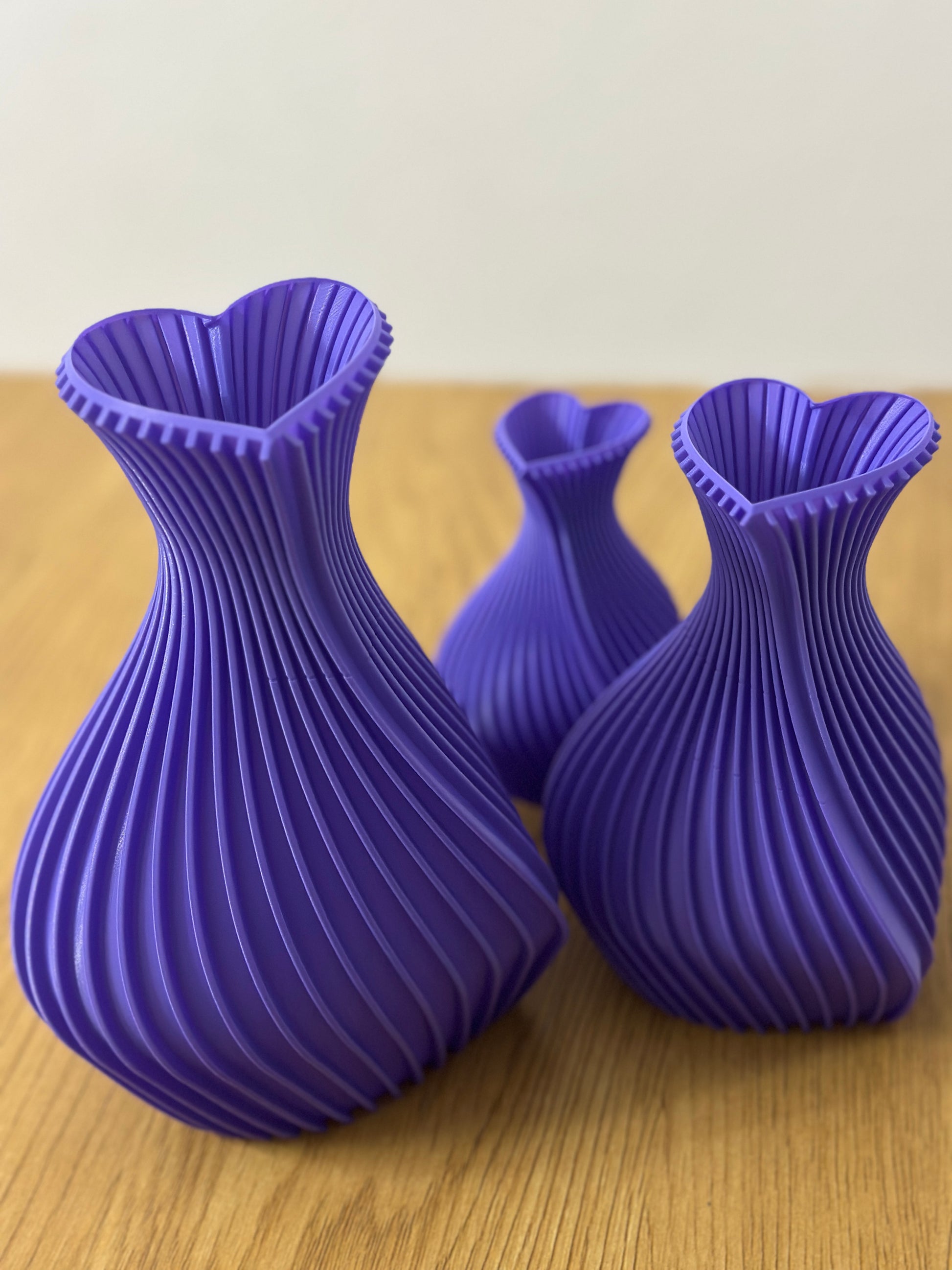 Conjunto de Vasos decorativos - Corações