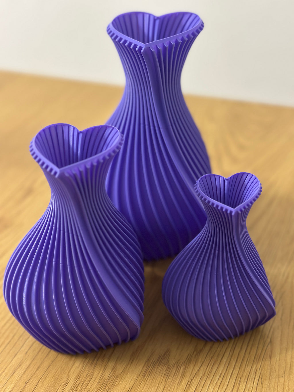 Conjunto de Vasos decorativos - Corações
