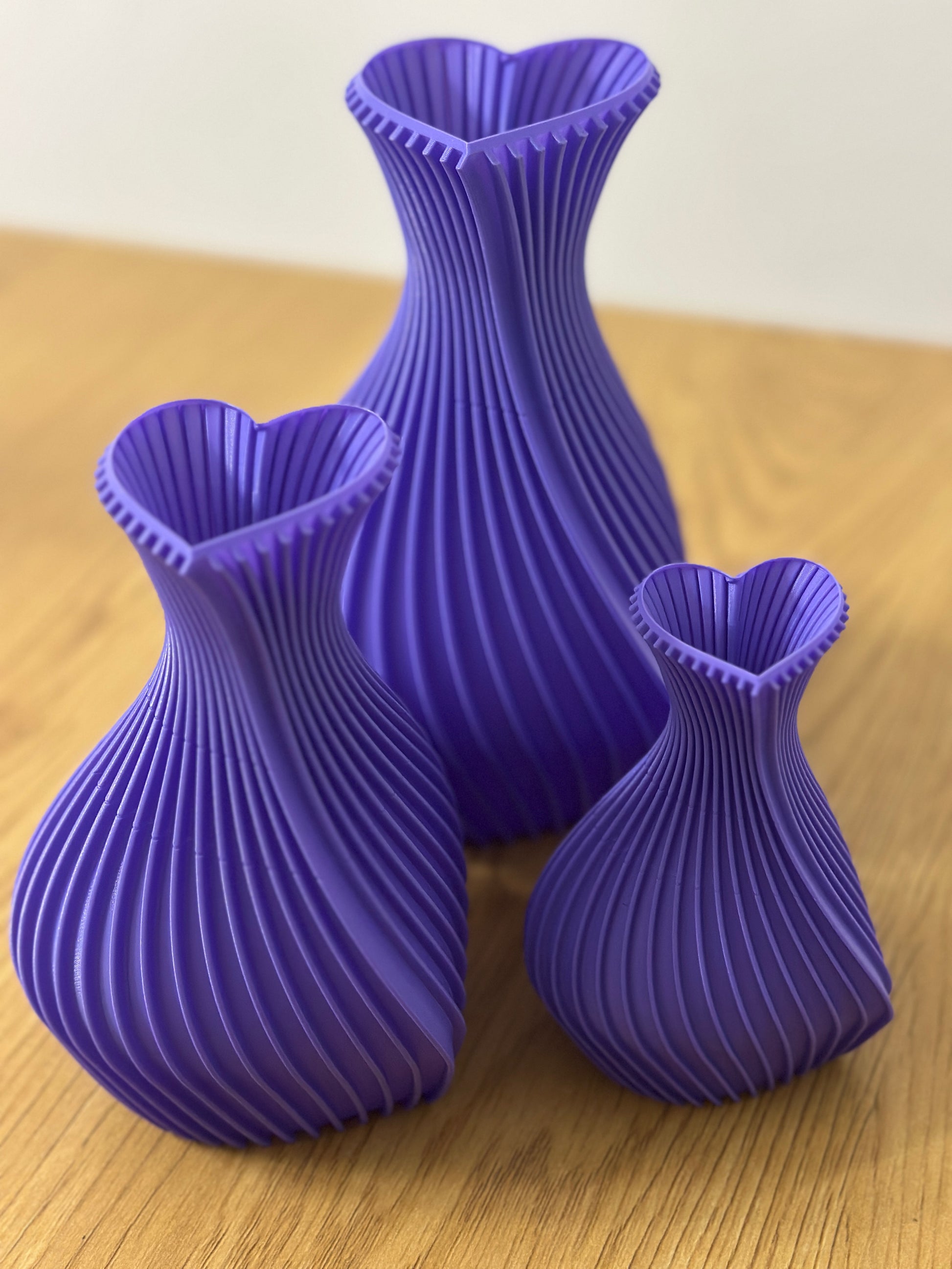 Conjunto de Vasos decorativos - Corações