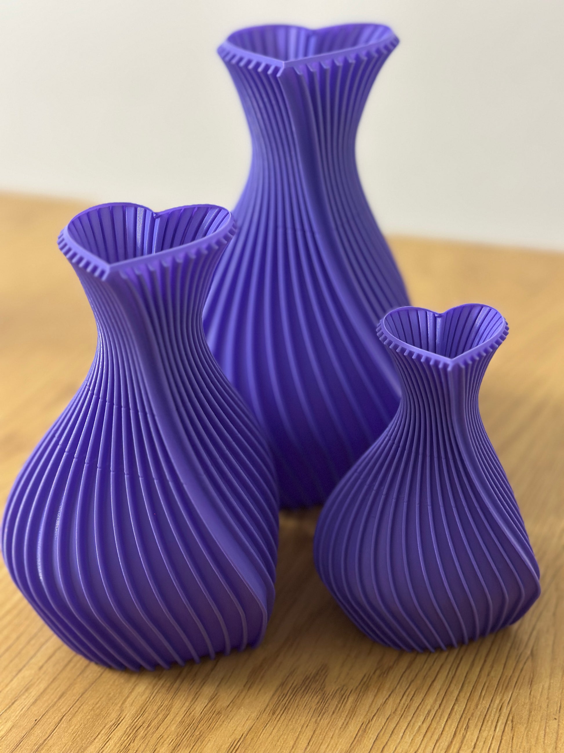 Conjunto de Vasos decorativos - Corações