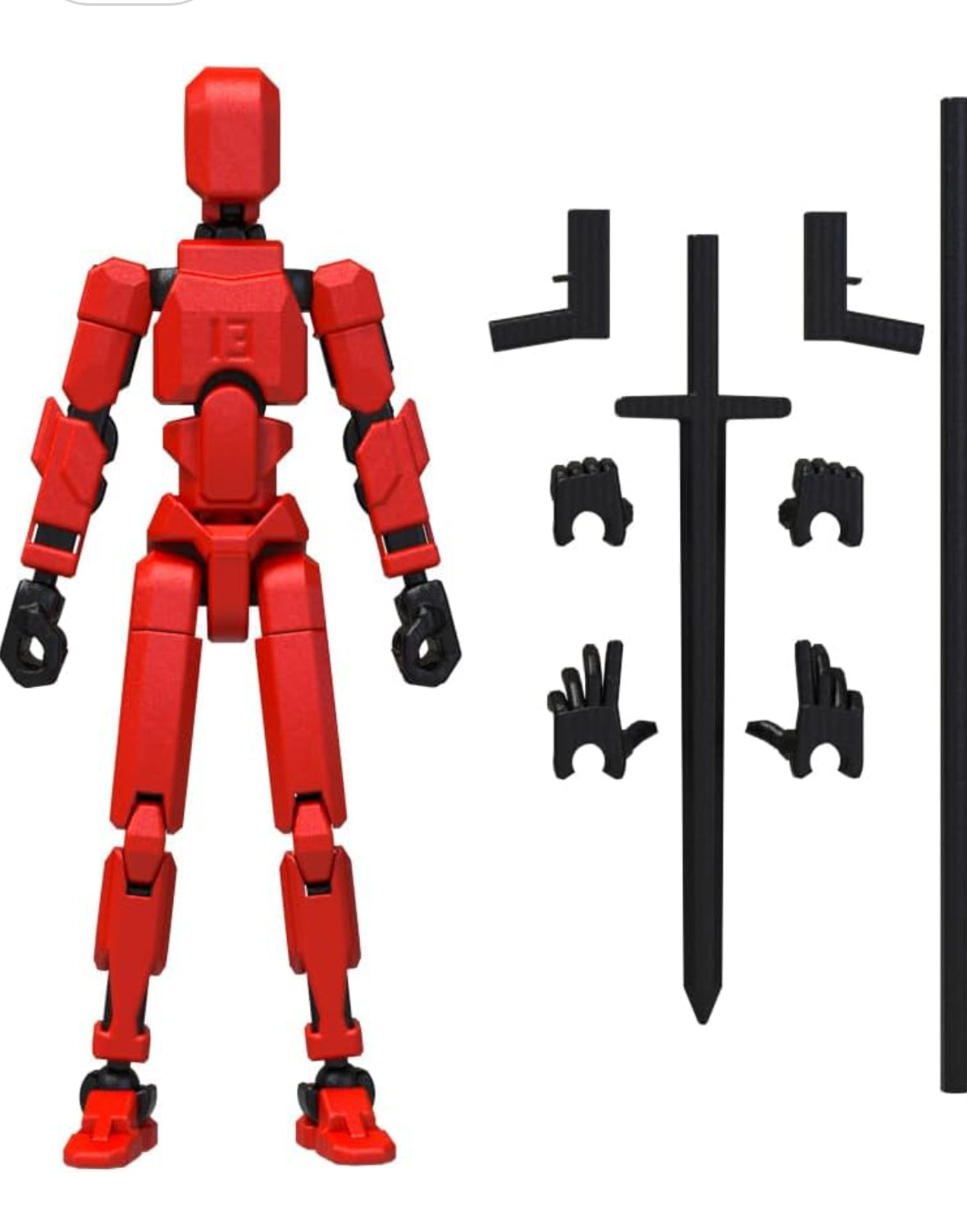 Boneco articulado + Armas