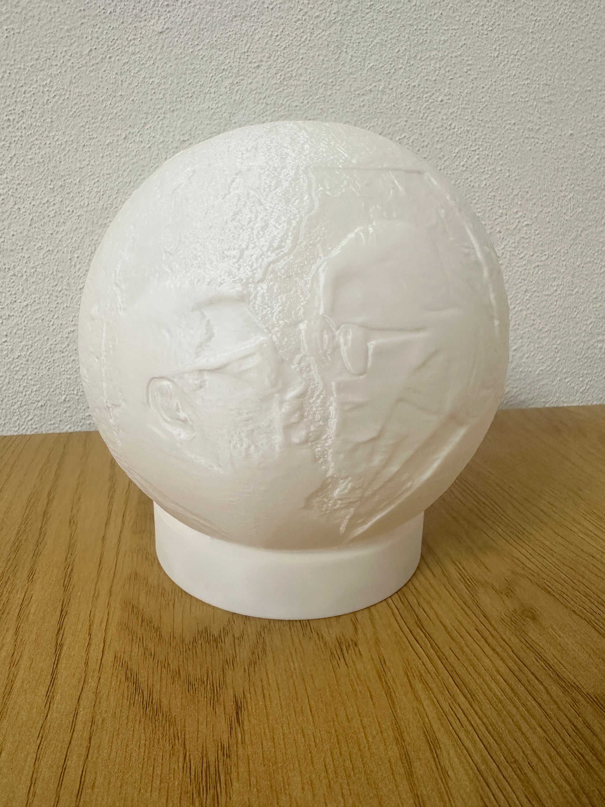Abajur Lunar com fotografia em lithophane